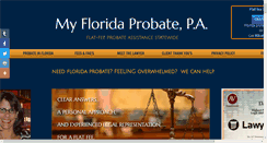 Desktop Screenshot of myfloridaprobate.com