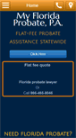 Mobile Screenshot of myfloridaprobate.com