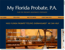 Tablet Screenshot of myfloridaprobate.com